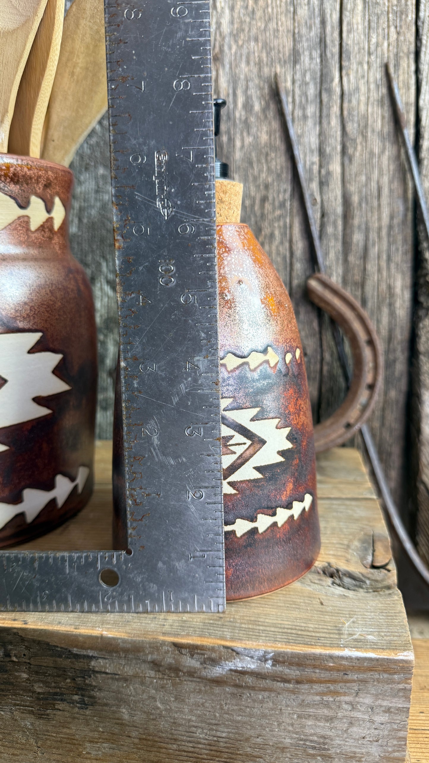 Kitchen Utensil Crock and soap dispenser - Copper