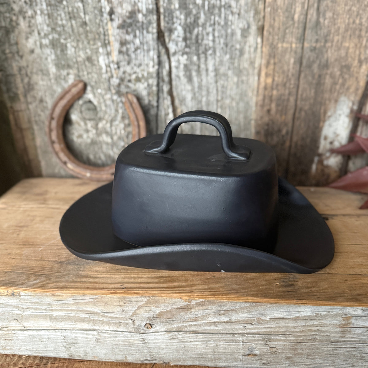 Cowboy Hat Butter Dish