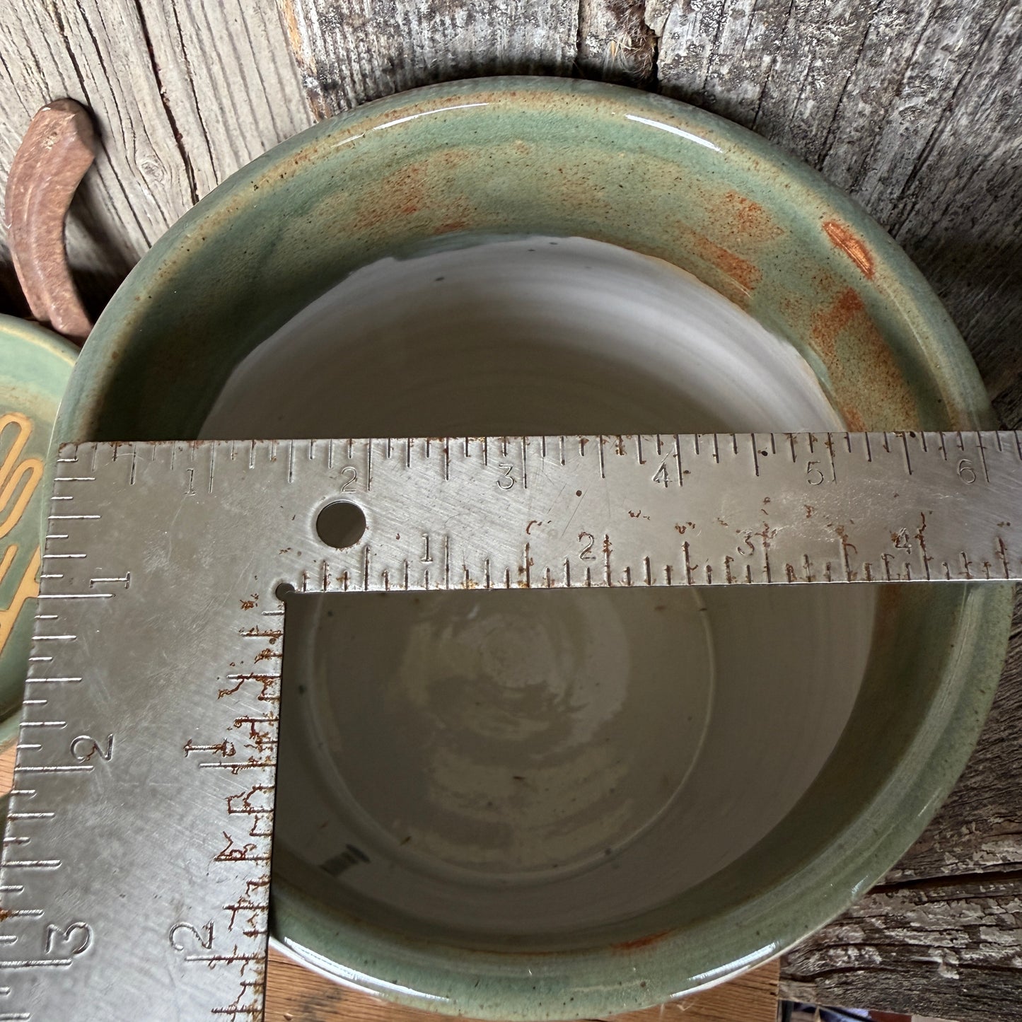 Kitchen Utensil Crock, spoon rest and Oil Bottle - Cactus Sagebrush