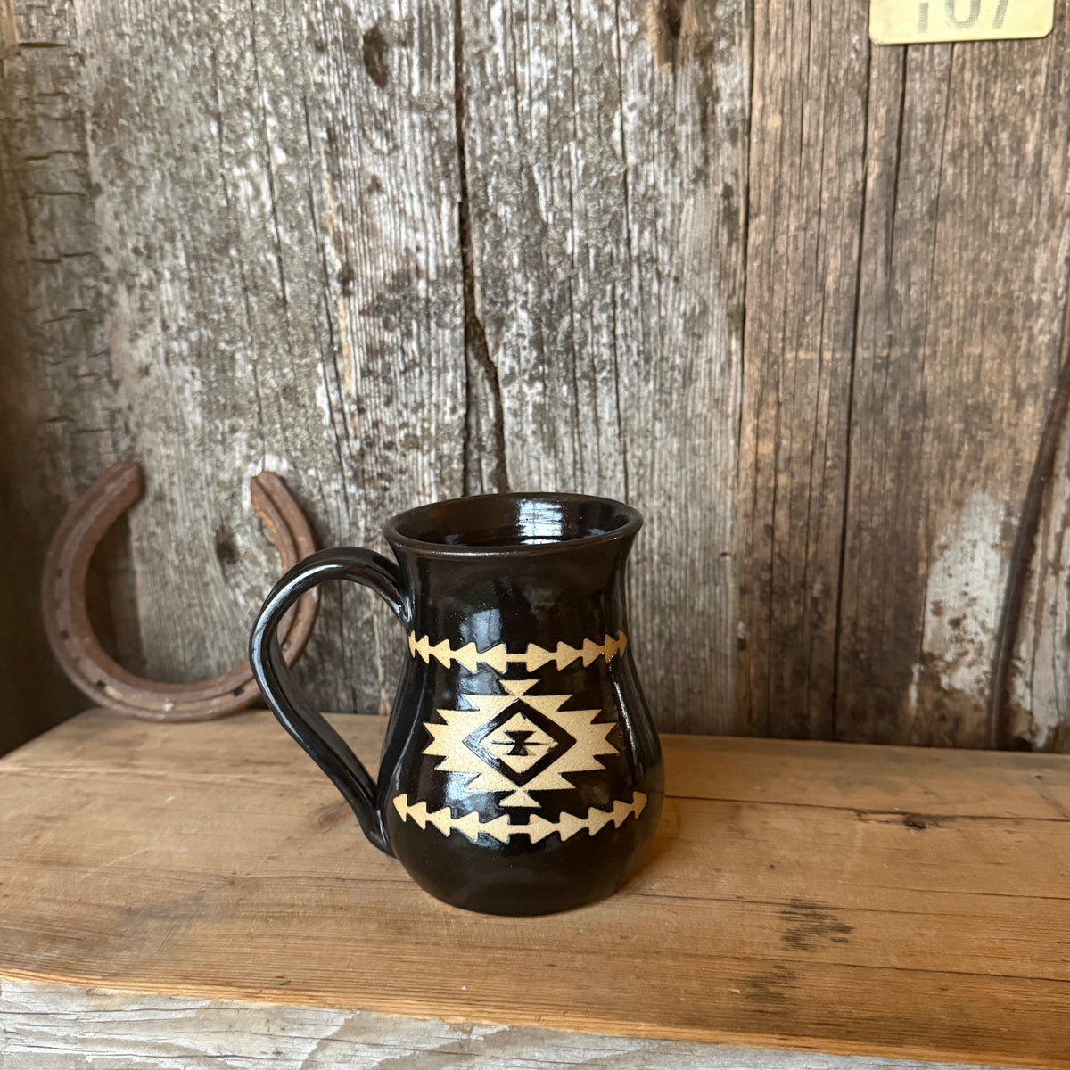 Coffee Mug set of 2- Gunmetal Southwestern