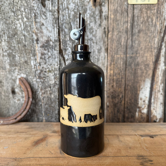 Oil Bottle  - Gunmetal Cattle
