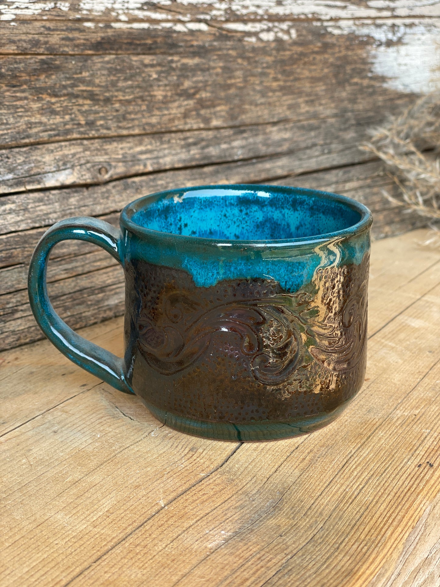 Cappuccino mug: scroll