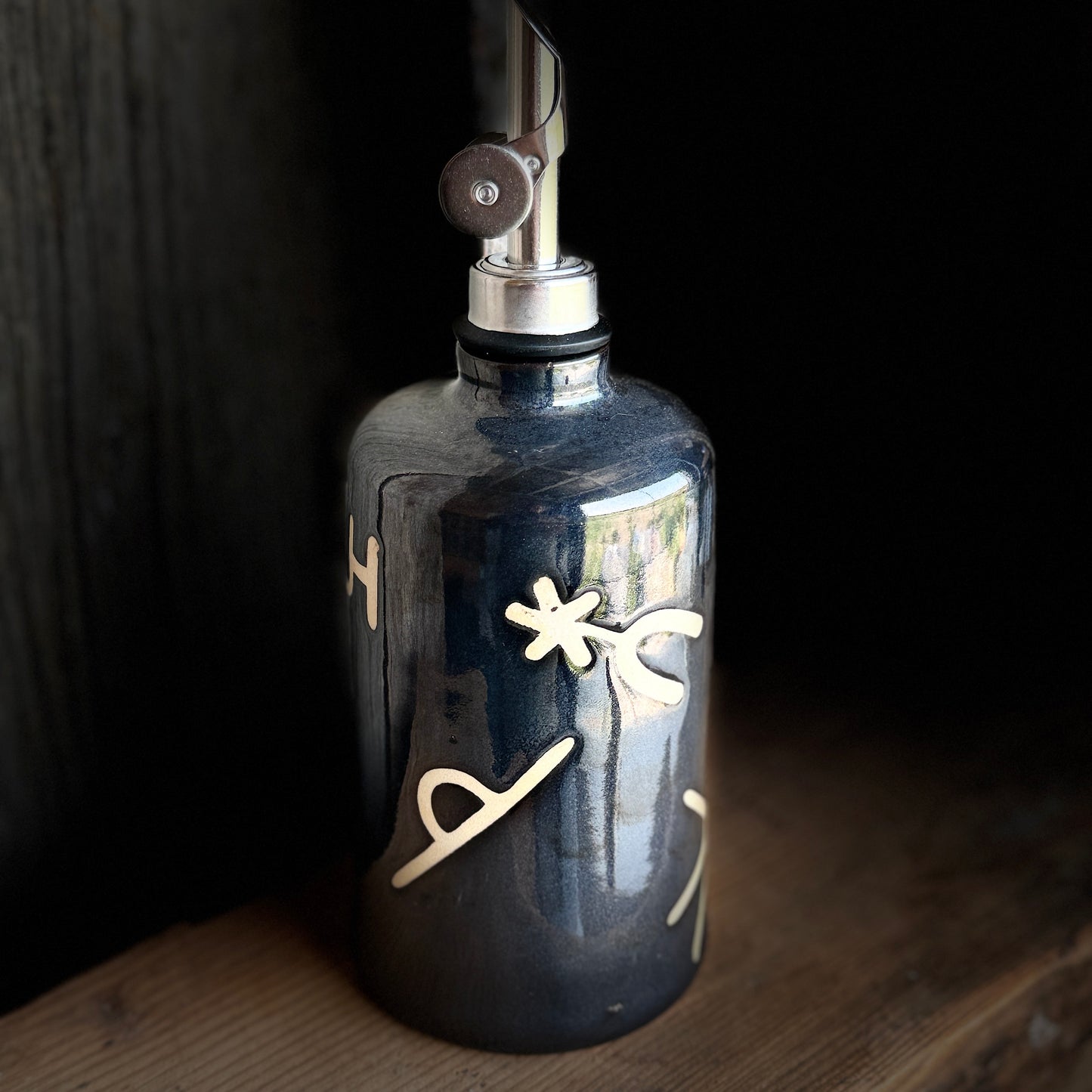 Oil Bottle -  Branded  - Gunmetal 2