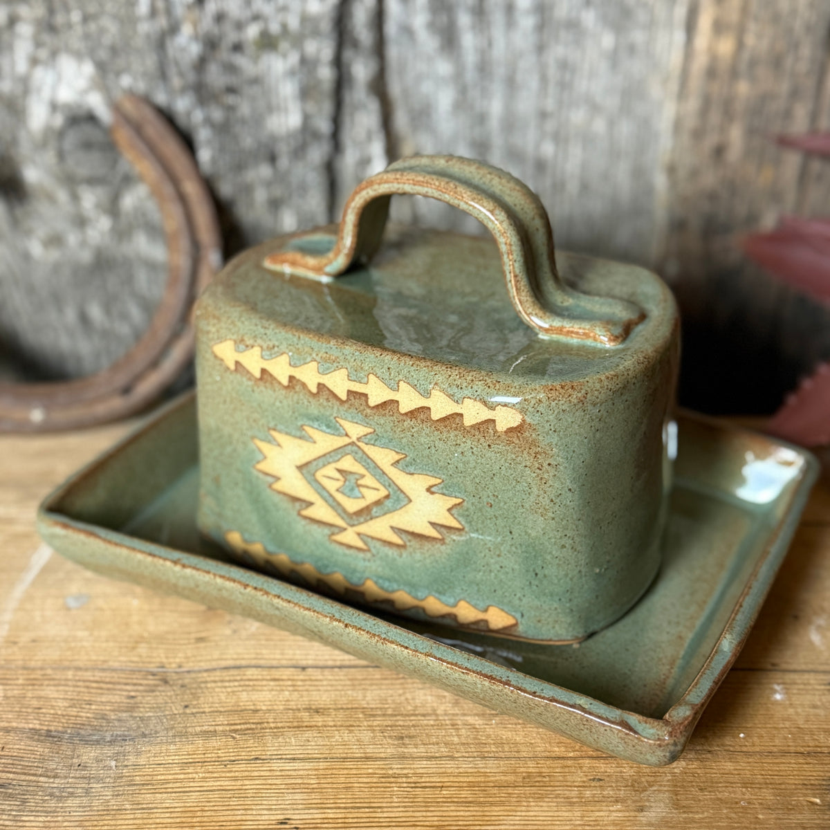 Butter Dish Sagebush Southwestern 2