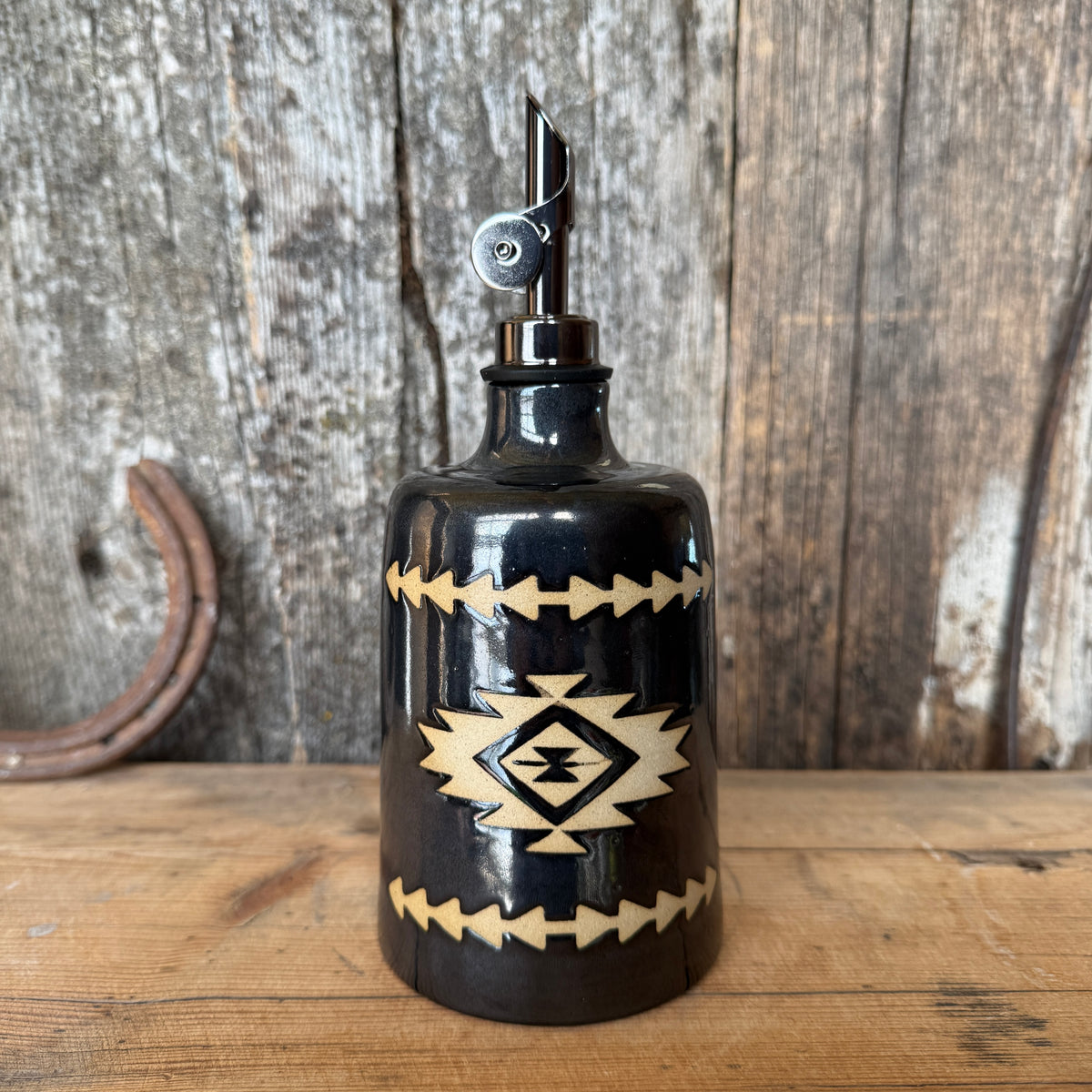 Oil Bottle  - Gunmetal Southwestern