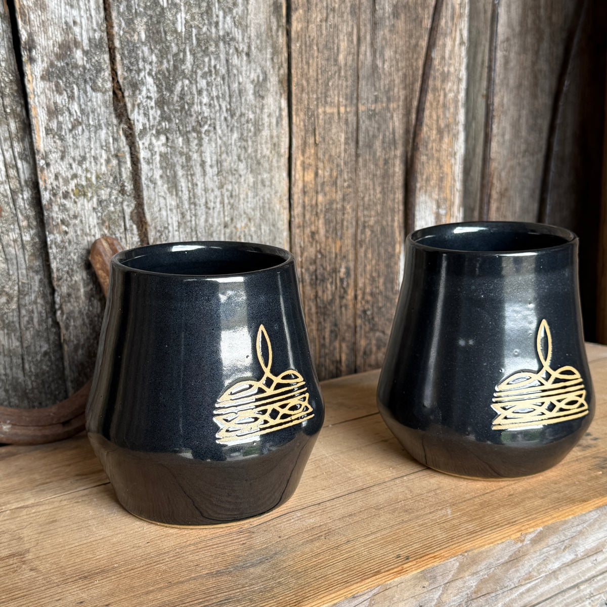 Tumbler Cup Set of 2 - Bootstitch Gunmetal