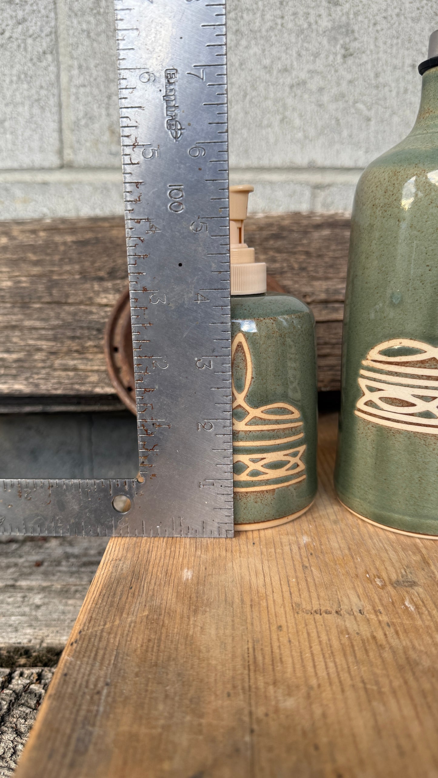 Set- Oil Bottle and Soap Dispenser