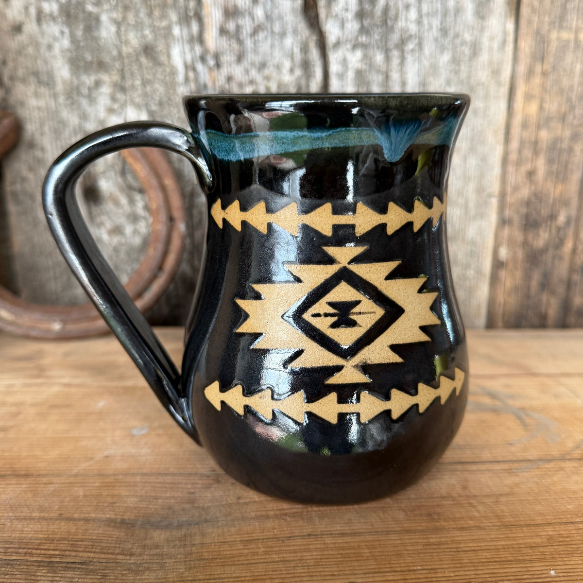 Coffee Mug set of 2- Gunmetal Southwestern