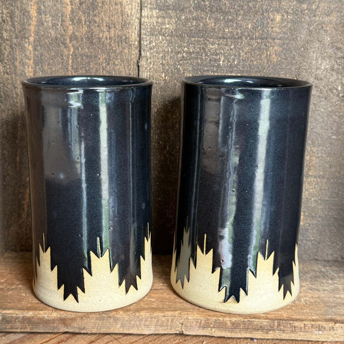 Cup Set of 2- Gunmetal Southwestern