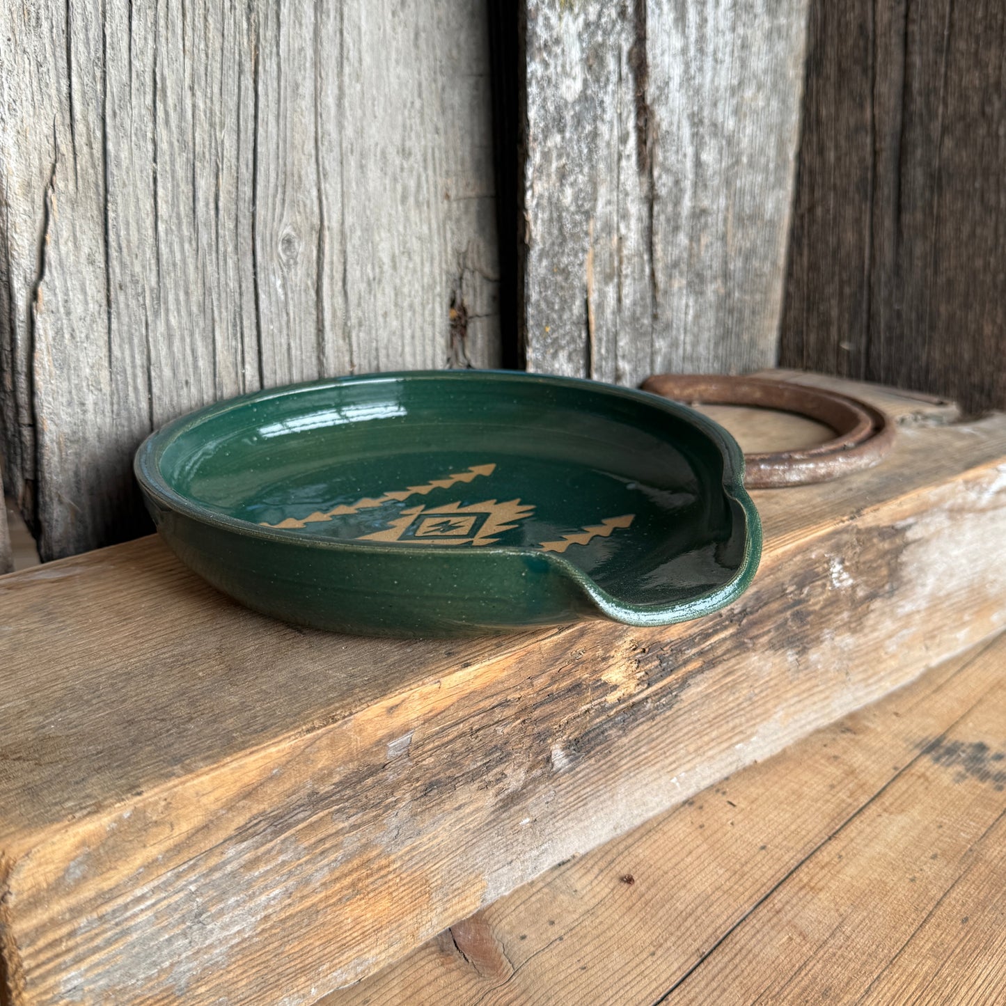 Spoon Rest - Southwestern Turquoise Green