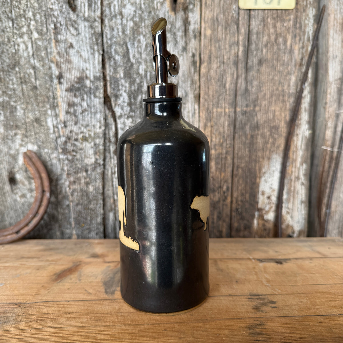 Oil Bottle  - Gunmetal Cattle