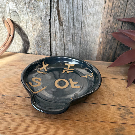Spoon Rest - Gunmetal Branded