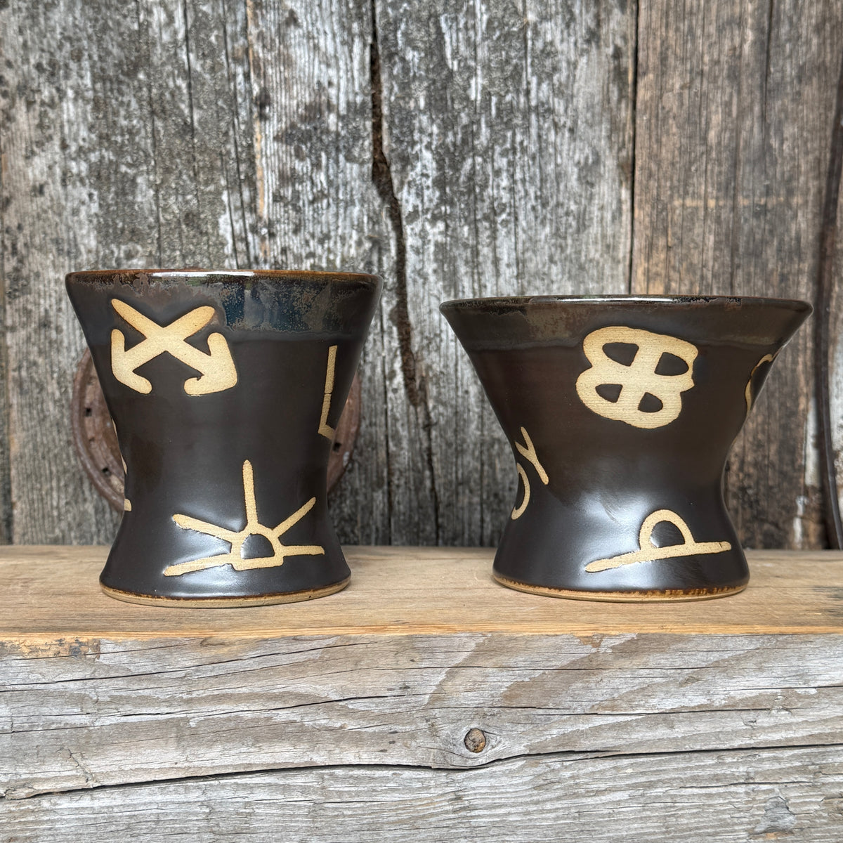 Margtini Cup Set of 2 - Leather Branded