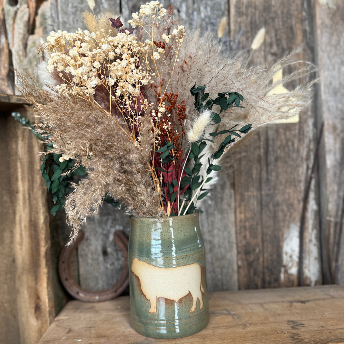 Vase Cattle Southwestern