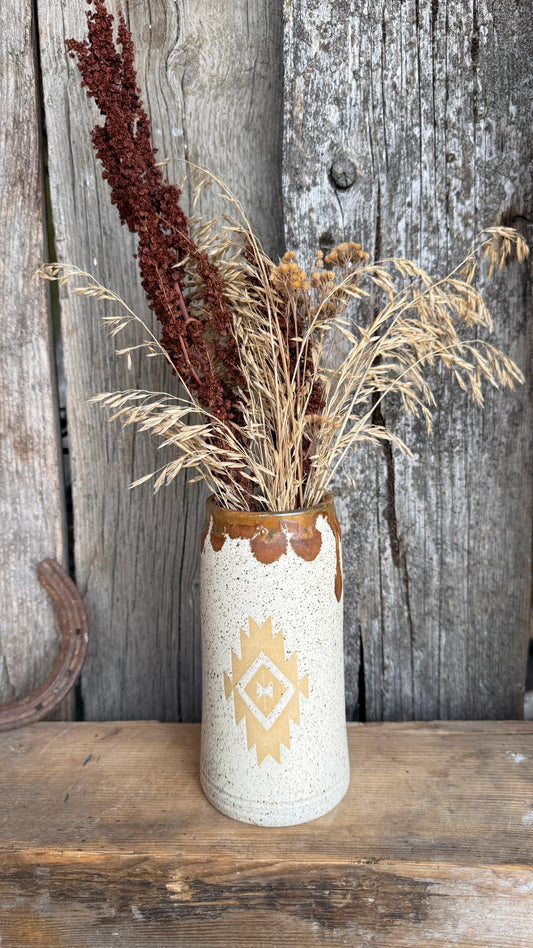 Vase 7” Southwestern : Speckle Park