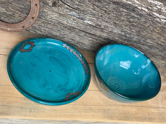 Small bowl and plate set