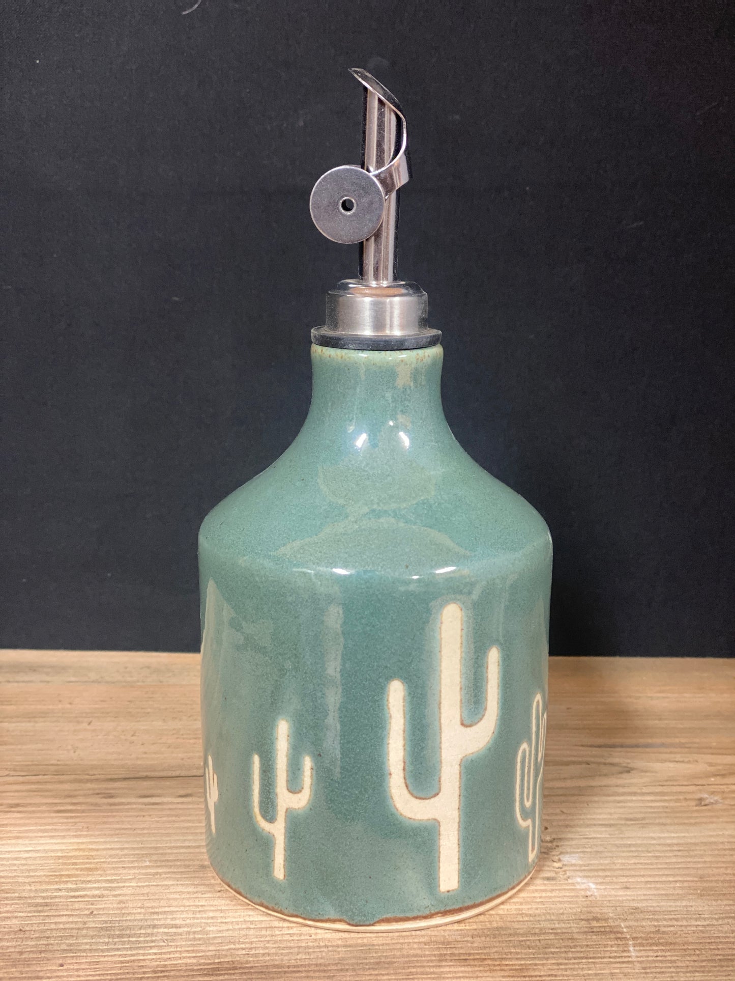 Cactus Oil Bottle - Sage