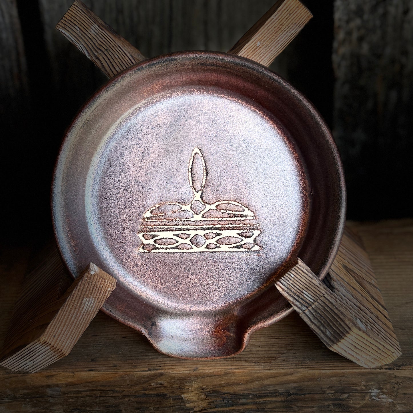Spoon Rest - Boot stitch Copper