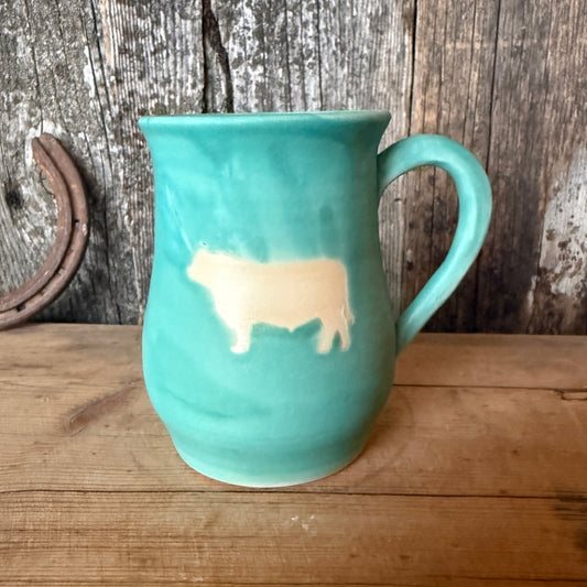 Coffee Mug - turquoise bull￼