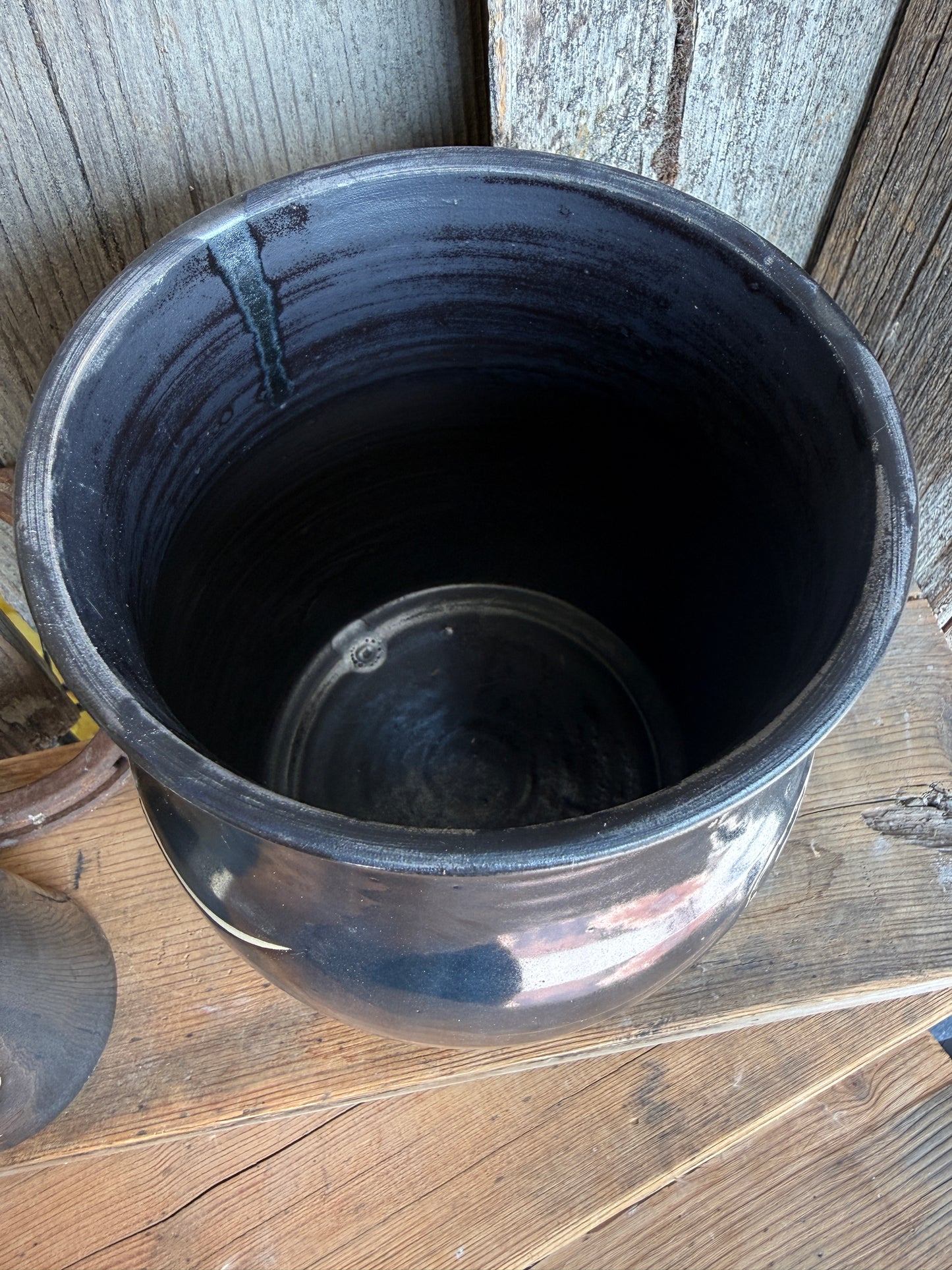 Kitchen Utensil Crock,and Oil Bottle - gunmetal Longhorn