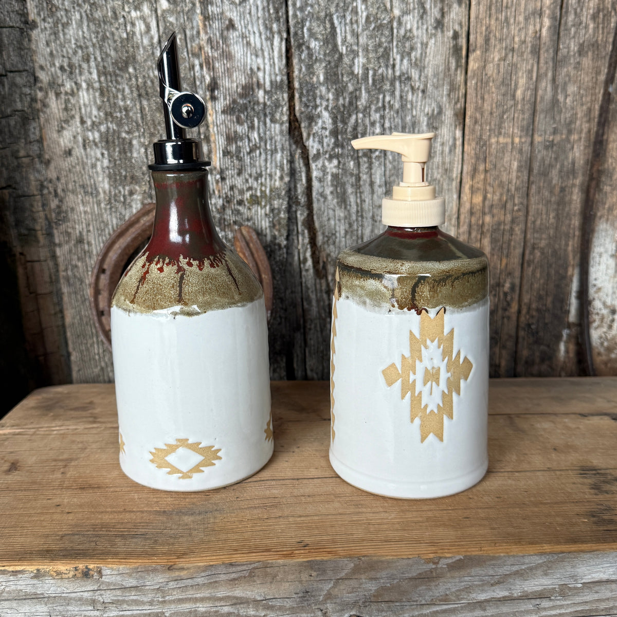 Soap and oil bottle