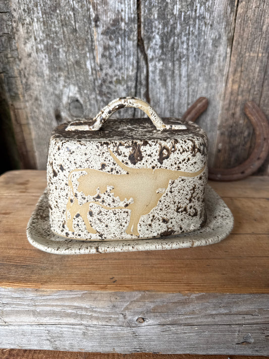 Butter Dish Longhorn Speckle Park