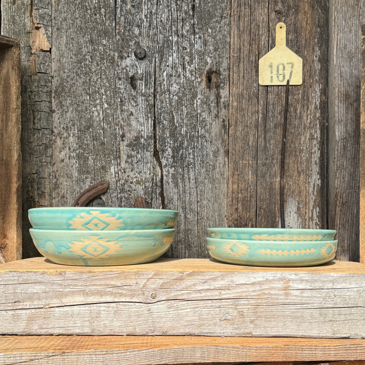 Girl Dinner Bowl/Plate Set of 2 (4 available)