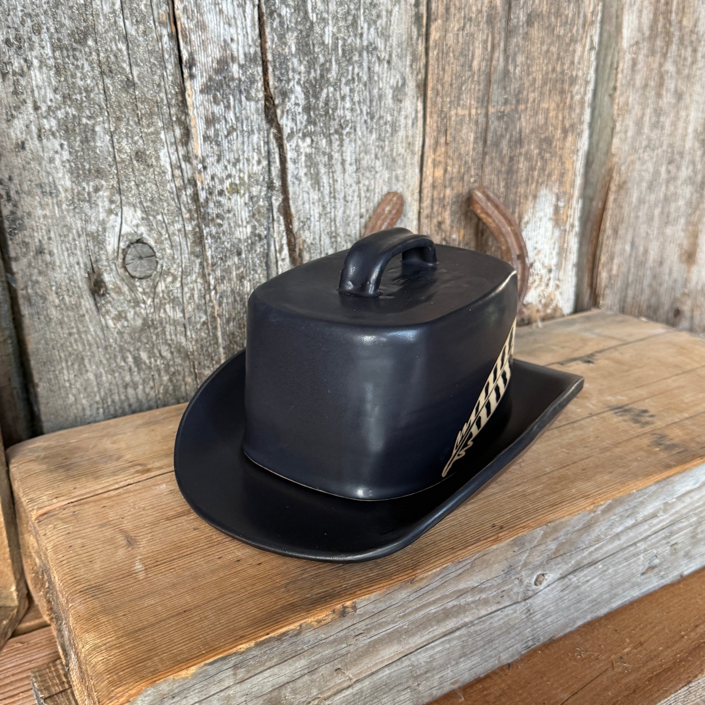 Cowboy Hat Butter Dish