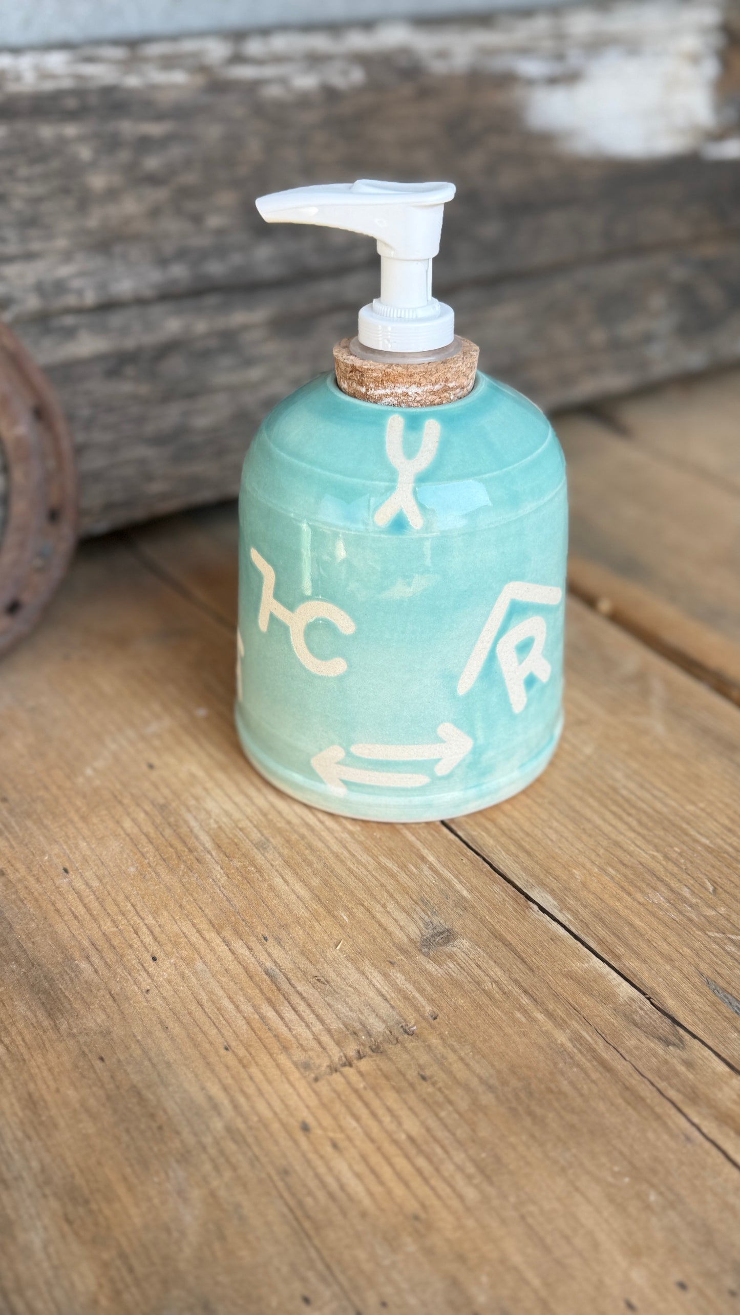 Soap Dispenser — Branded 3- Tiffany Turquoise