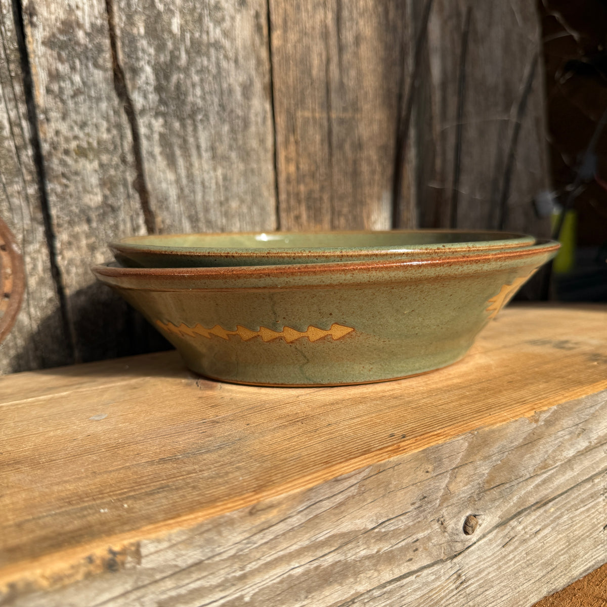 Girl Dinner Bowl/Plate Set of Medium and Large