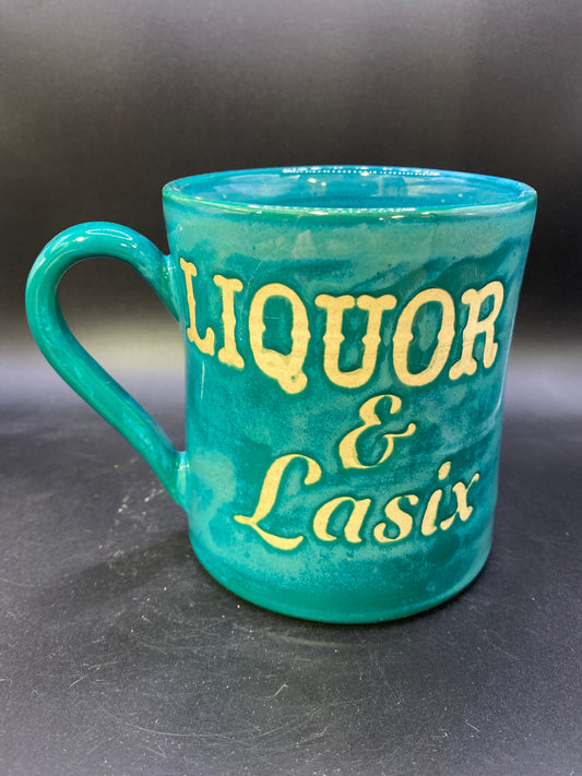 Liquor & Lasix Mug - Turquoise