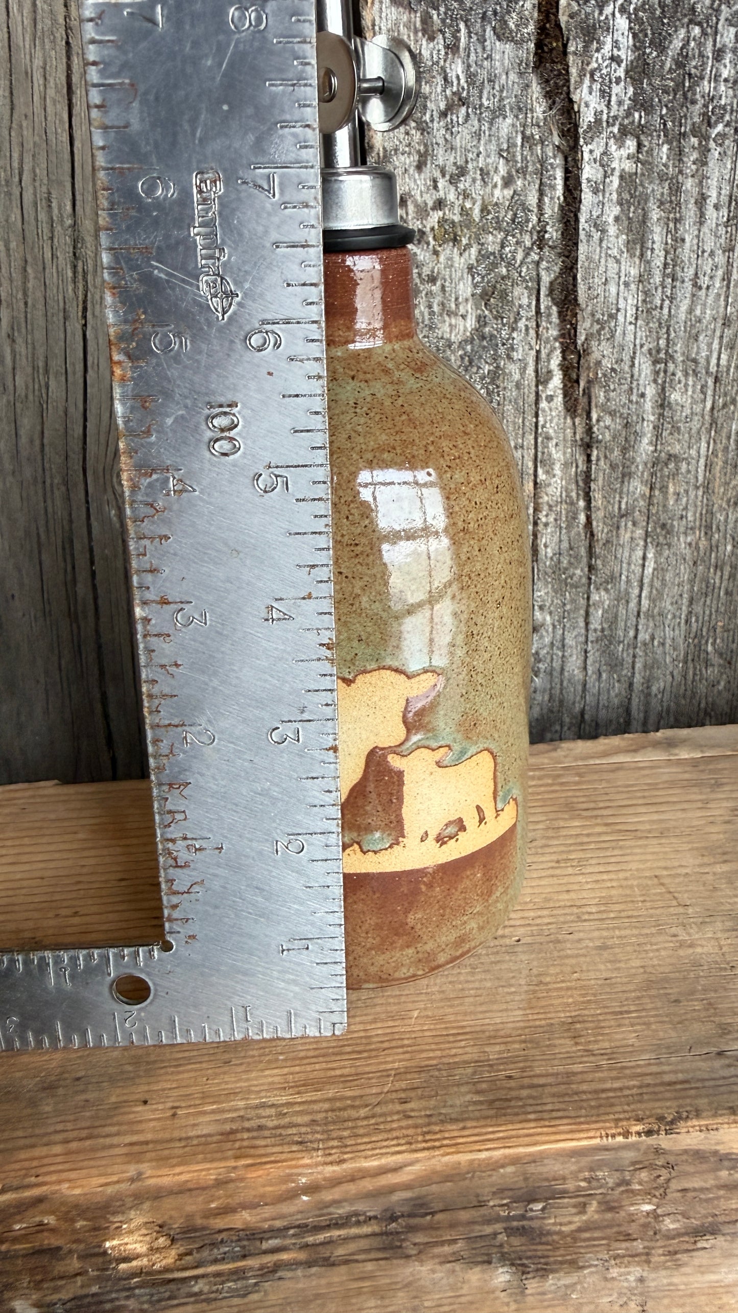 Oil Bottle - Cow Calf : sagebrush patina