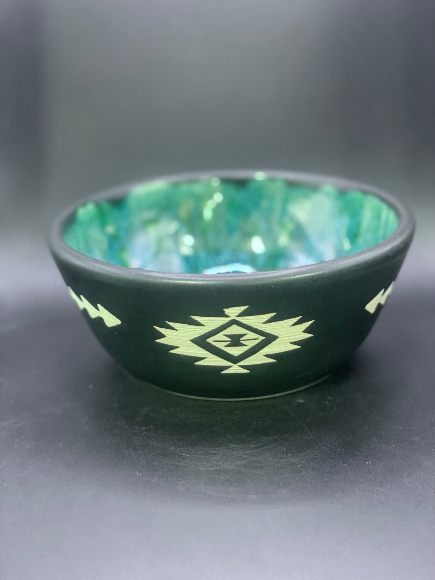 Turquoise Night Bowl 7”