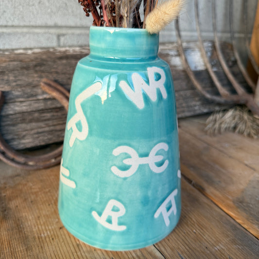 Branded Vase 7”