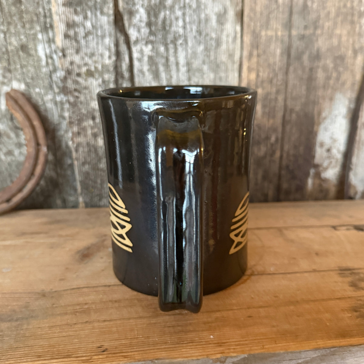 Coffee Mug - Gunmetal Bootstitch