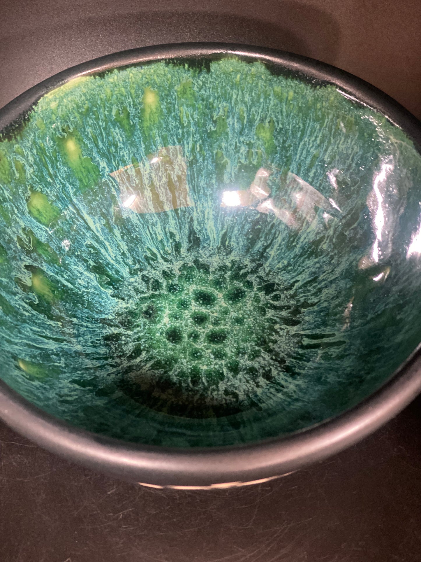 Turquoise Night Bowl 7”