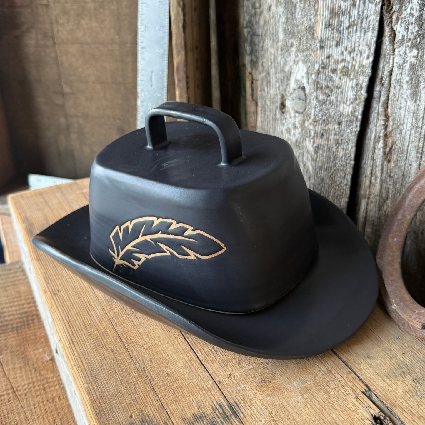Cowboy Hat Butter Dish