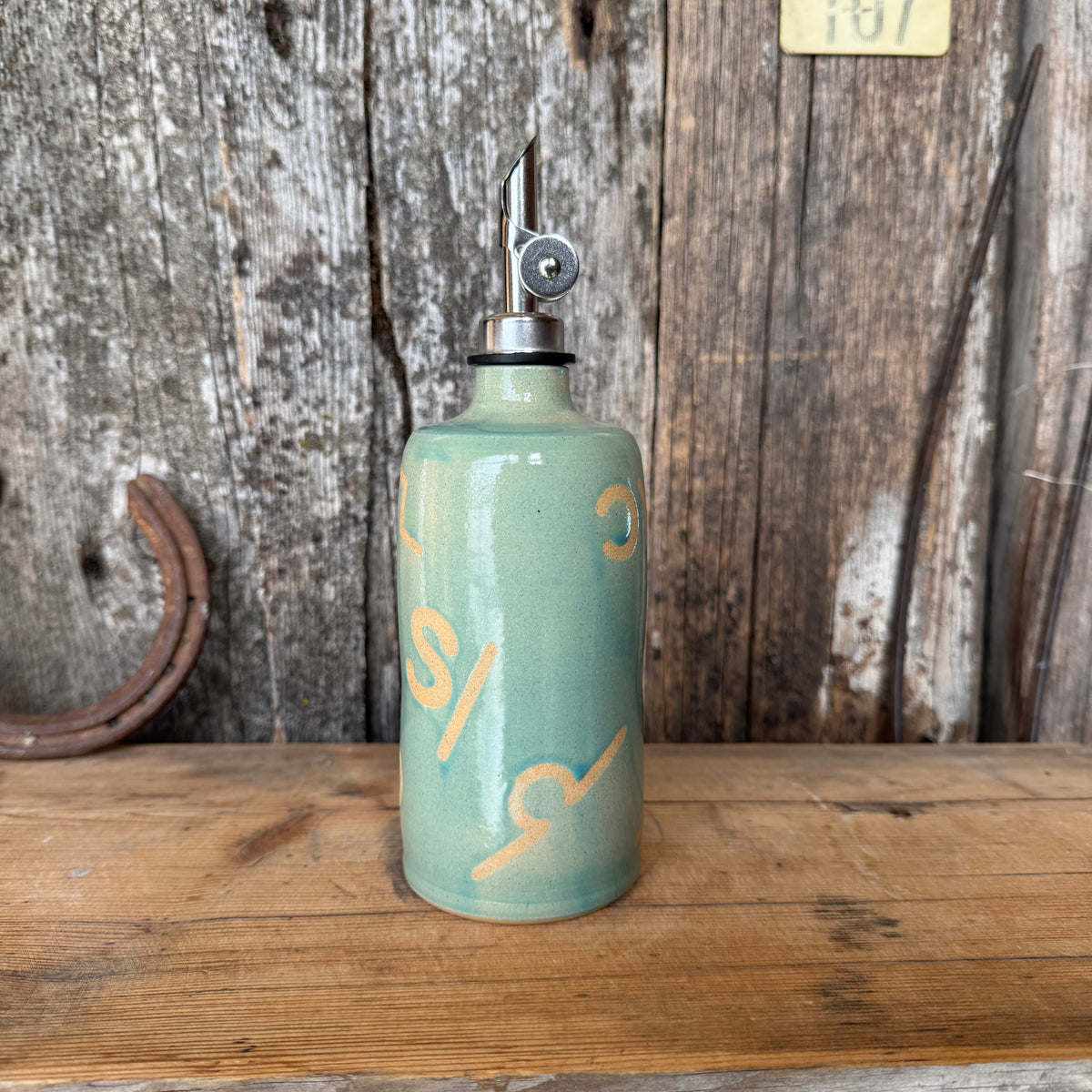 Oil Bottle  - Tiffany Turquoise Branded