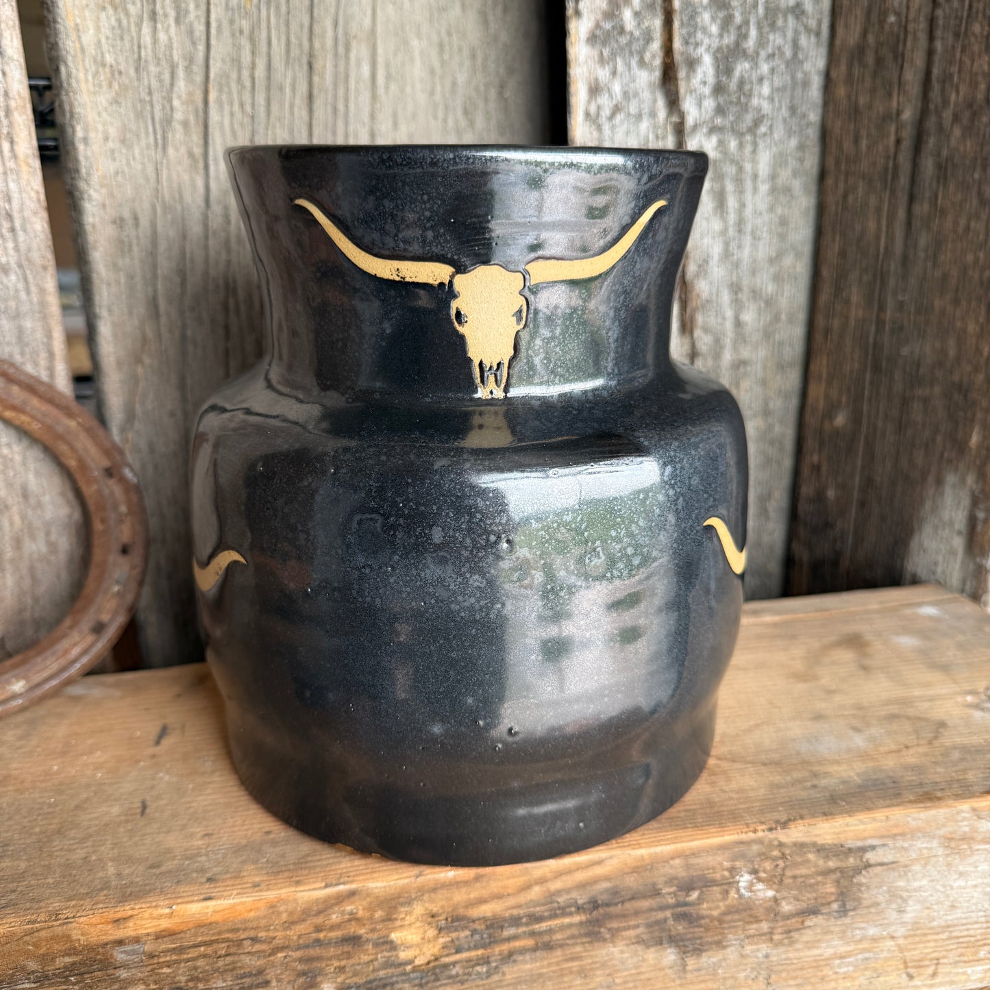 Kitchen Crock - Gunmetal Longhorn