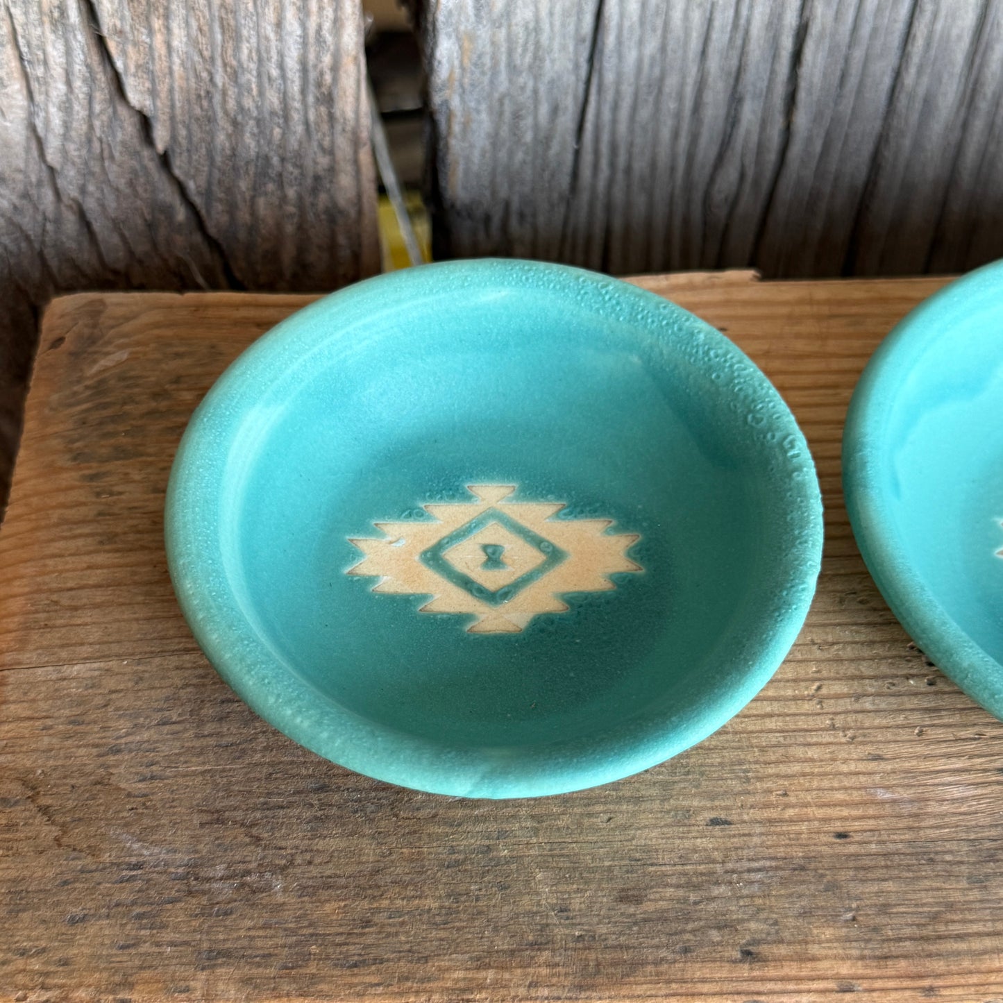 Sauce bowl set of 3 turquoise Southwestern