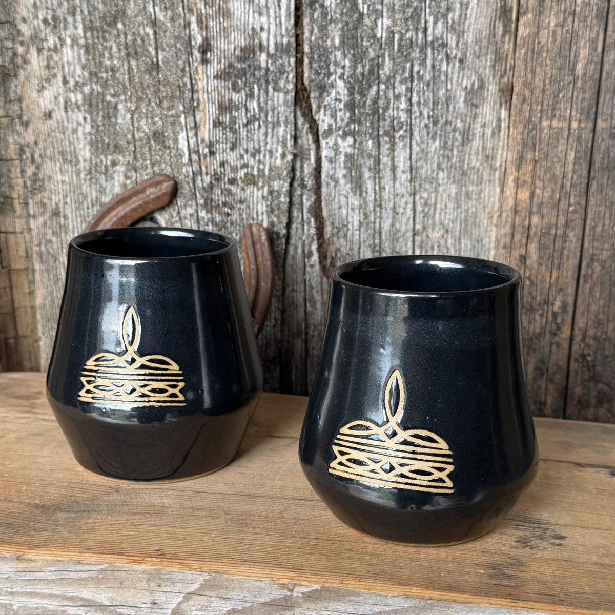 Tumbler Cup Set of 2 - Bootstitch Gunmetal