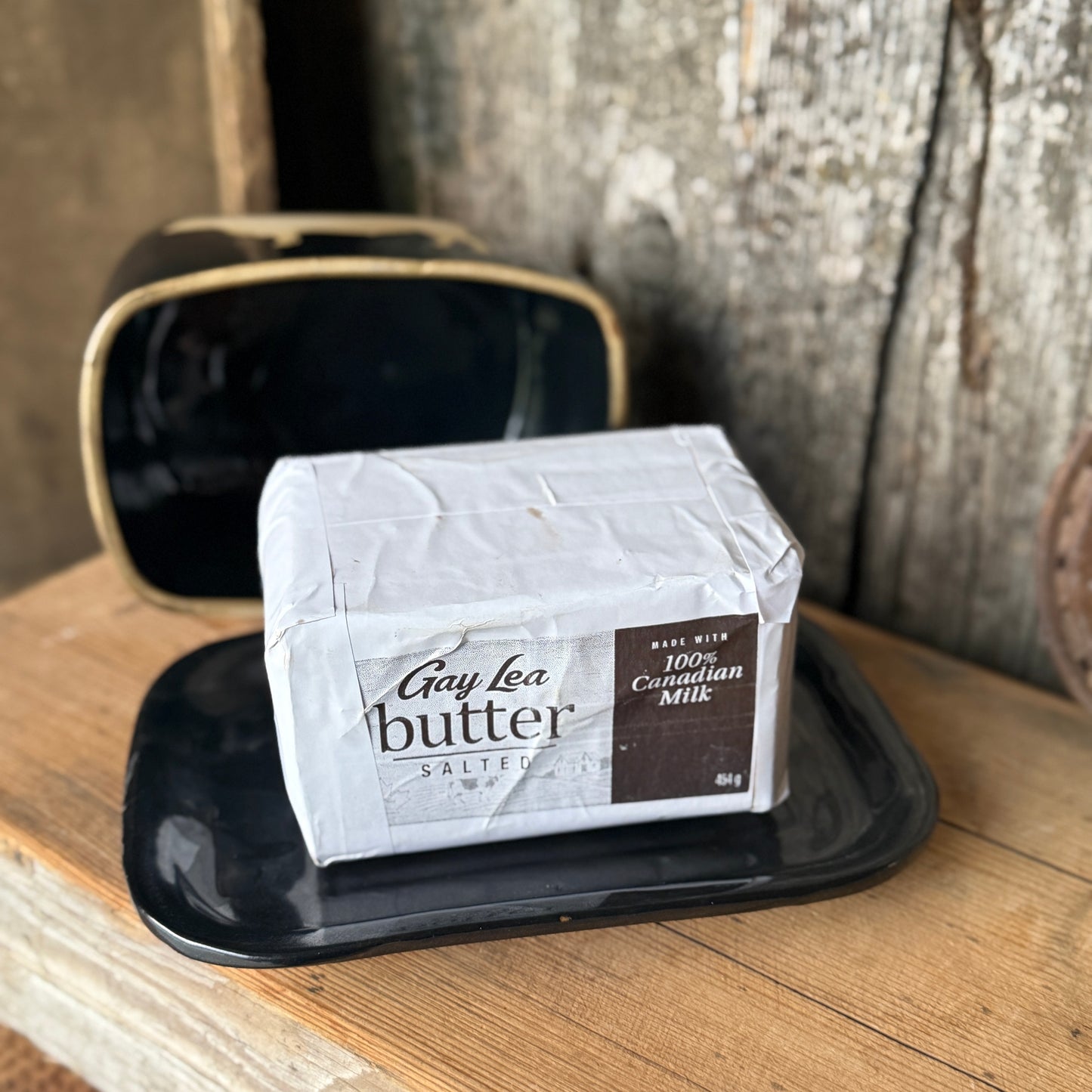 Butter Dish Gunmetal Cattle