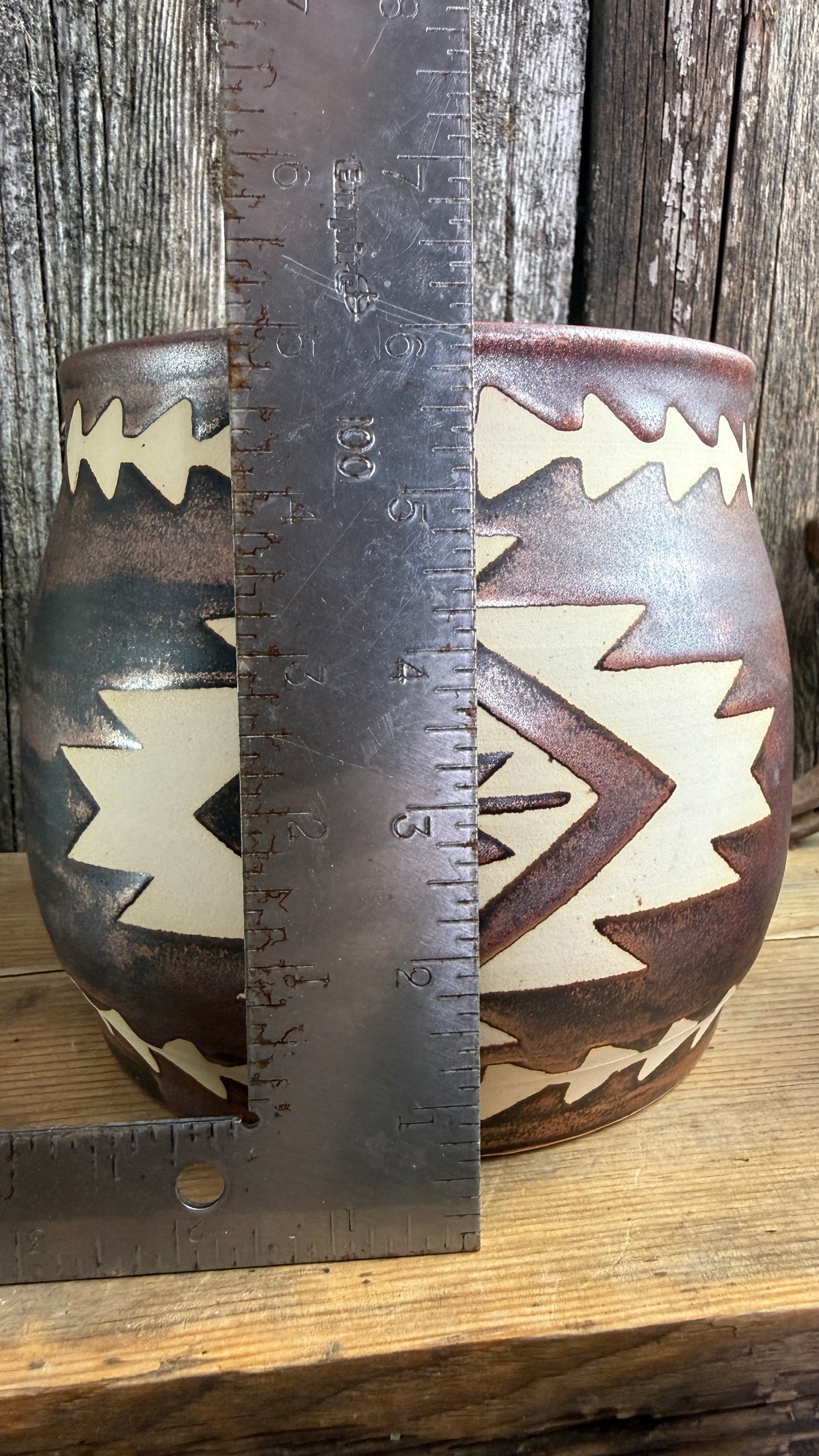 Kitchen Utensil Crock and soap dispenser - Copper southwestern