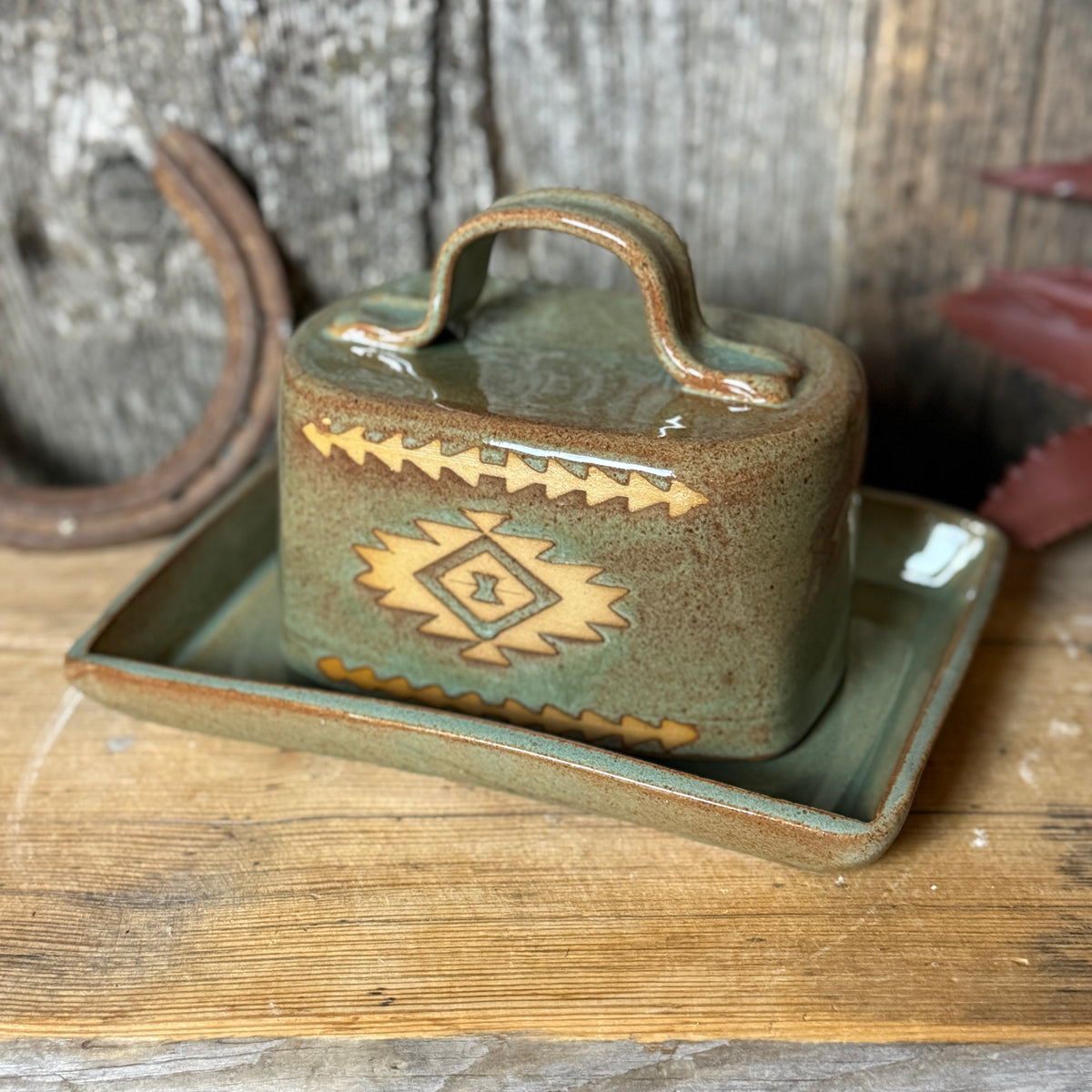 Butter Dish Sagebush Southwestern 2