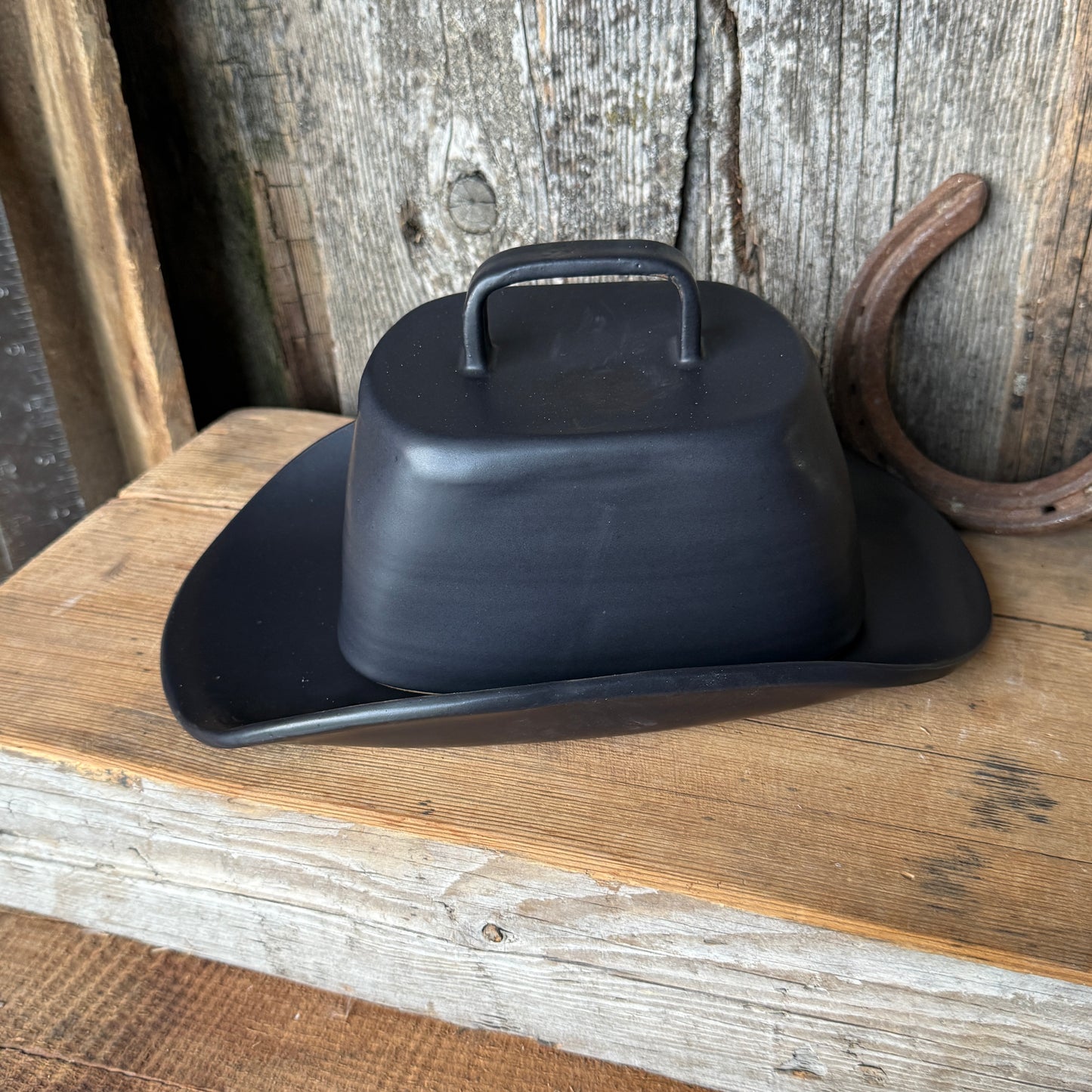 Cowboy Hat Butter Dish
