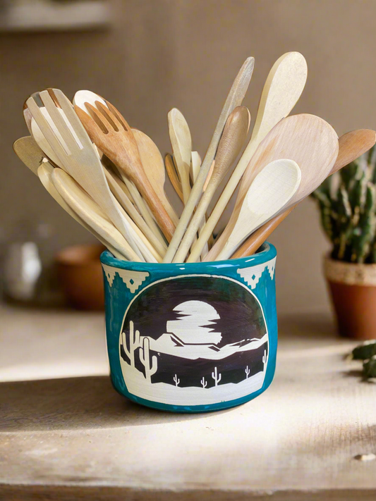 Desert Night Kitchen Crock - Turquoise