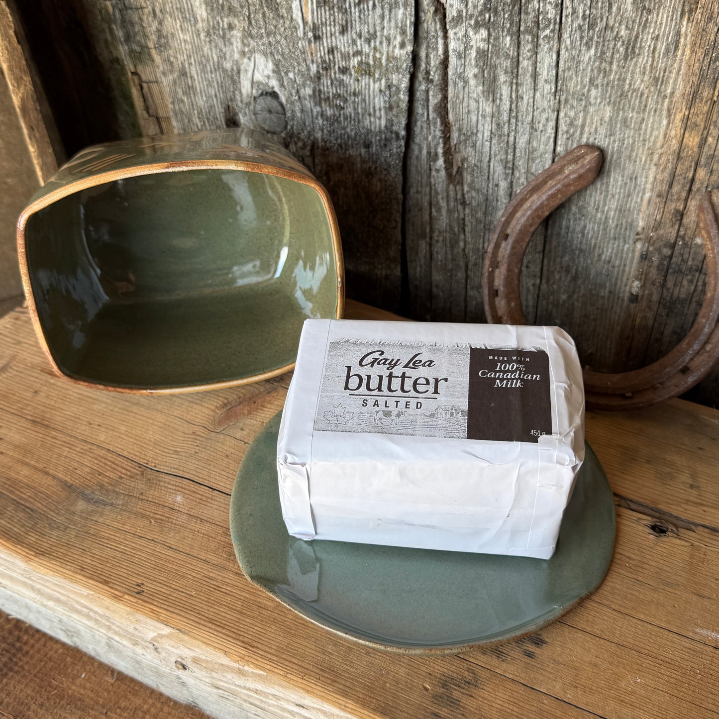 Butter Dish Sagebrush branded