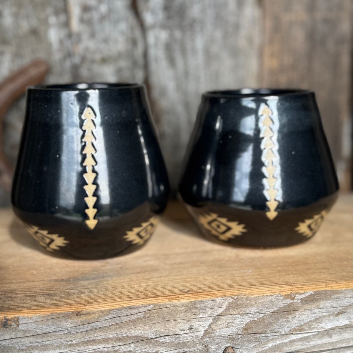 Tumbler Cup Set of 2 - Southwestern Gunmetal