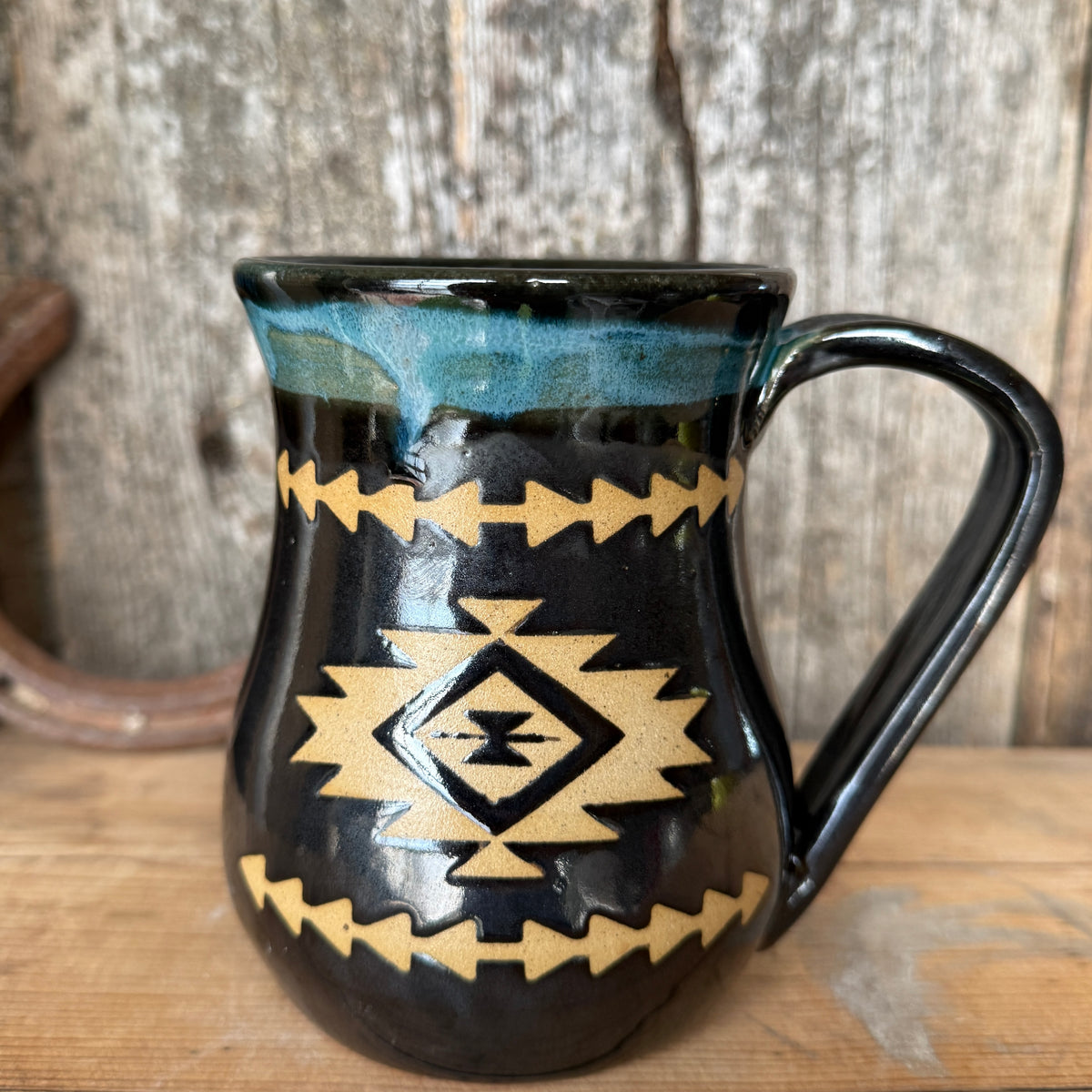 Coffee Mug set of 2- Gunmetal Southwestern