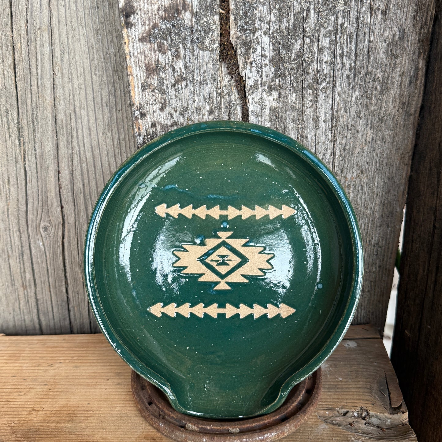 Spoon Rest - Southwestern Turquoise Green